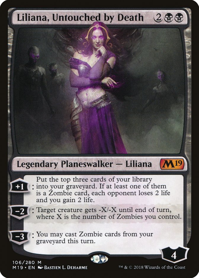 Liliana, Untouched by Death (106) [Core Set 2019] | Odin's Place