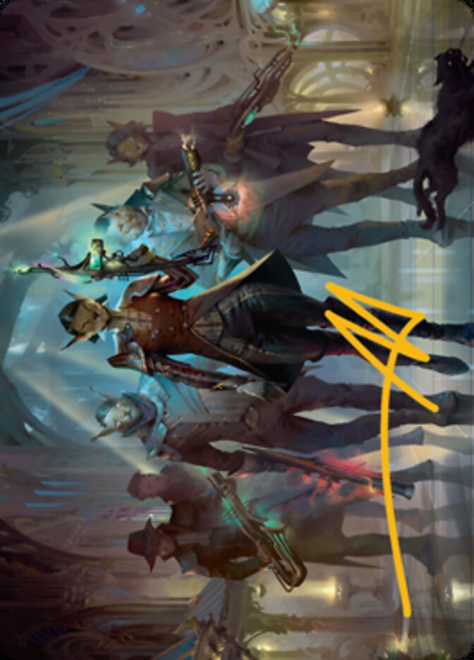 Family's Favor Art Card (Gold-Stamped Signature) [Streets of New Capenna Art Series] | Odin's Place