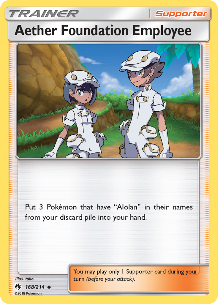 Aether Foundation Employee (168/214) [Sun & Moon: Lost Thunder] | Odin's Place