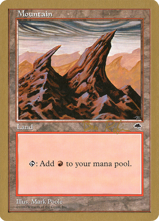 Mountain (br344) (Ben Rubin) [World Championship Decks 1998] | Odin's Place