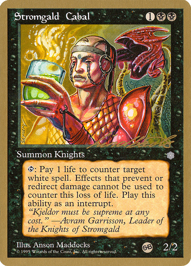 Stromgald Cabal (Leon Lindback) (SB) [Pro Tour Collector Set] | Odin's Place