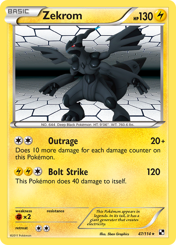 Zekrom (47/114) [Black & White: Base Set] | Odin's Place