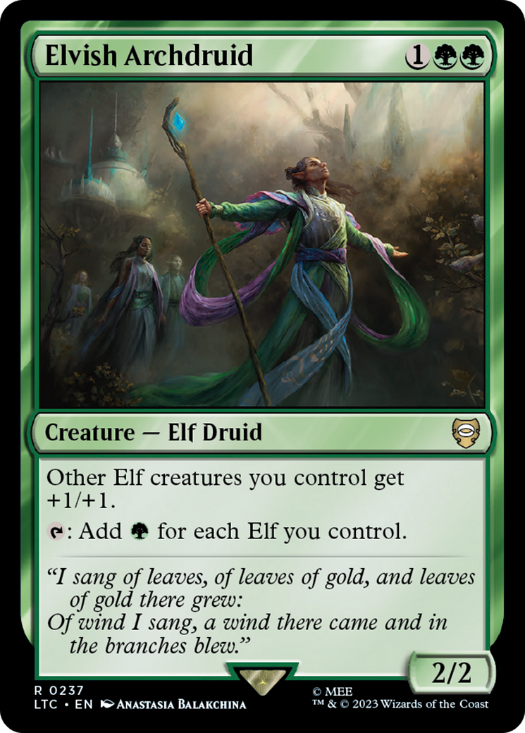 Elvish Archdruid [The Lord of the Rings: Tales of Middle-Earth Commander] | Odin's Place