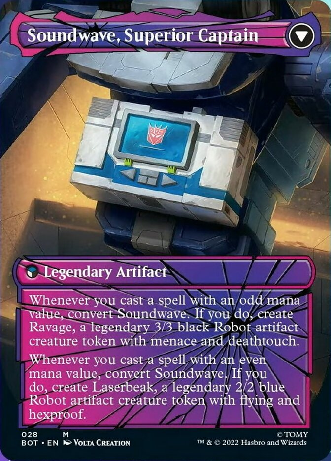 Soundwave, Sonic Spy // Soundwave, Superior Captain (Shattered Glass) [Transformers] | Odin's Place