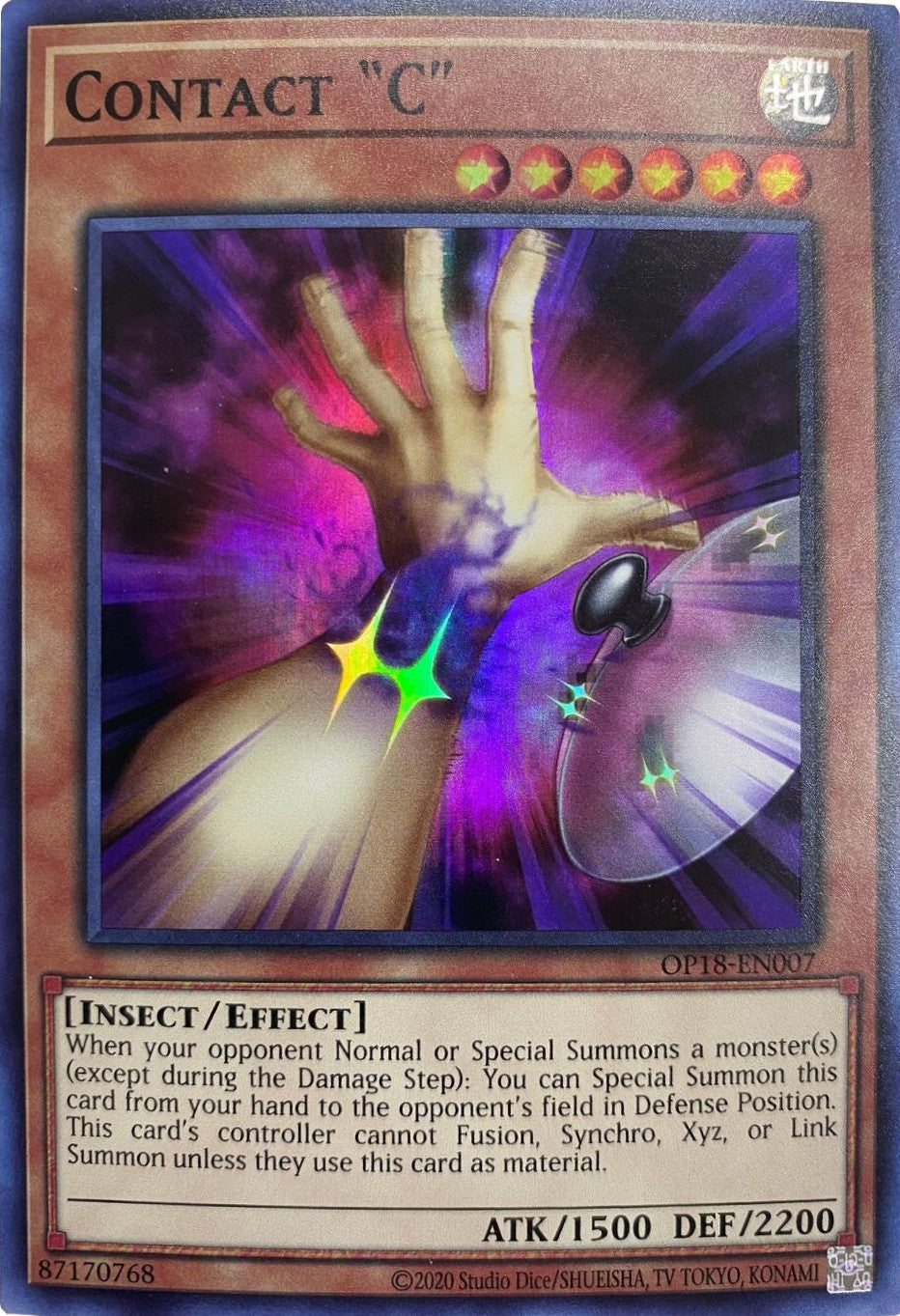 Contact C [OP18-EN007] Super Rare | Odin's Place