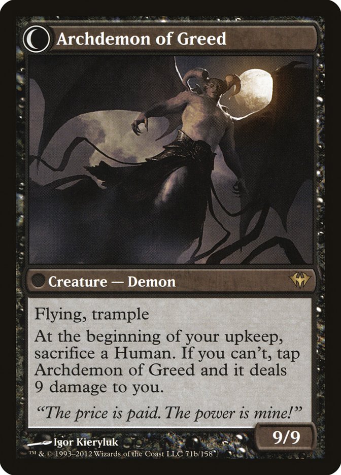 Ravenous Demon // Archdemon of Greed [Dark Ascension] | Odin's Place