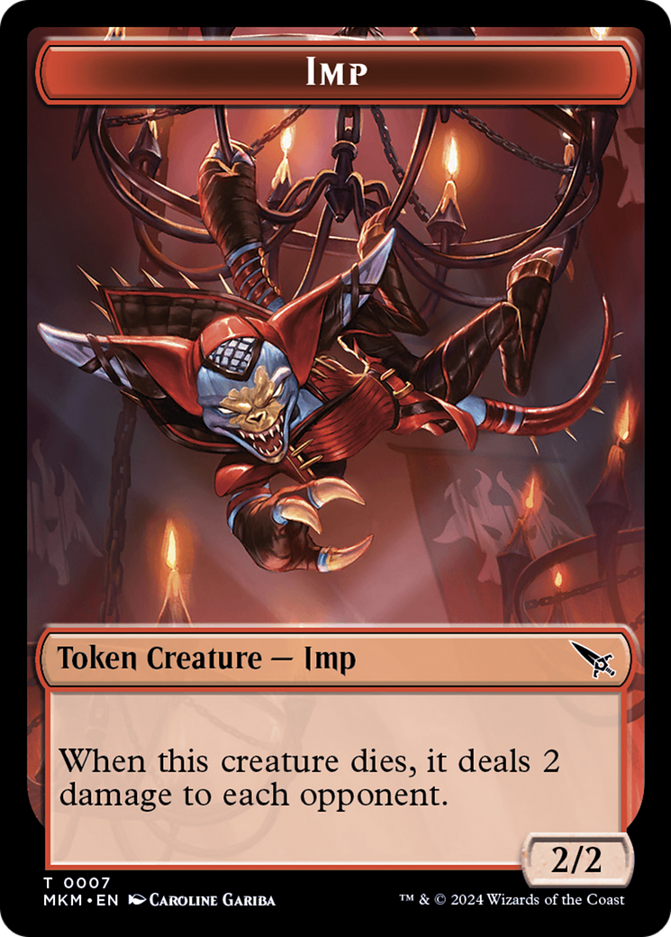 Thopter (0020) // Imp Double-Sided Token [Murders at Karlov Manor Tokens] | Odin's Place