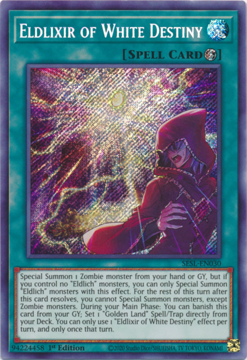 Eldlixir of White Destiny [SESL-EN030] Secret Rare | Odin's Place