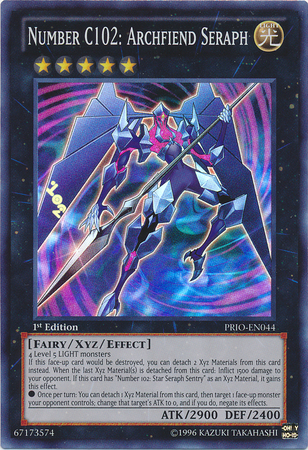 Number C102: Archfiend Seraph [PRIO-EN044] Super Rare | Odin's Place