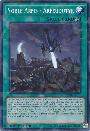Noble Arms - Arfeudutyr [BP03-EN181] Shatterfoil Rare | Odin's Place
