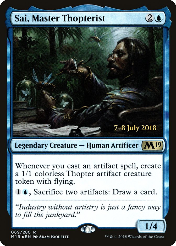 Sai, Master Thopterist (69) [Core Set 2019 Prerelease Promos] | Odin's Place
