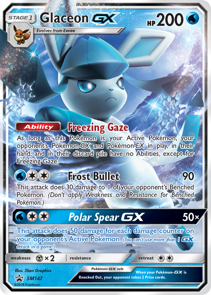 Glaceon GX (SM147) [Sun & Moon: Black Star Promos] | Odin's Place