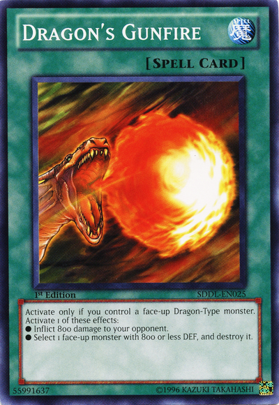 Dragon's Gunfire [SDDL-EN025] Common | Odin's Place