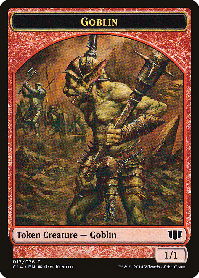 Goblin // Goat Double-Sided Token [Commander 2014 Tokens] | Odin's Place