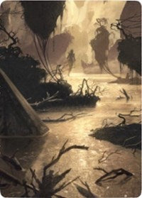 Murkwater Pathway Art Card [Zendikar Rising Art Series] | Odin's Place