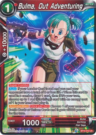 Bulma, Out Adventuring (BT10-012) [Rise of the Unison Warrior 2nd Edition] | Odin's Place