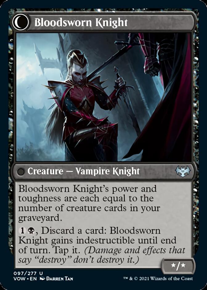Bloodsworn Squire // Bloodsworn Knight [Innistrad: Crimson Vow] | Odin's Place