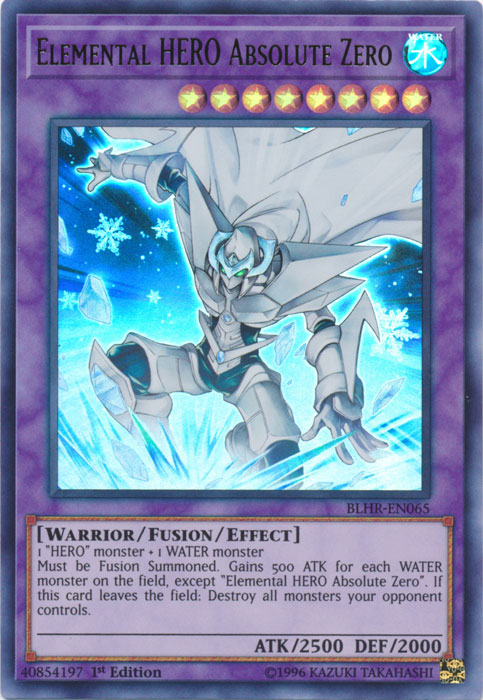 Elemental Hero Absolute Zero [BLHR-EN065] Ultra Rare | Odin's Place
