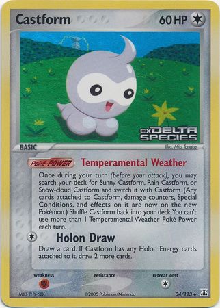 Castform (34/113) (Stamped) [EX: Delta Species] | Odin's Place
