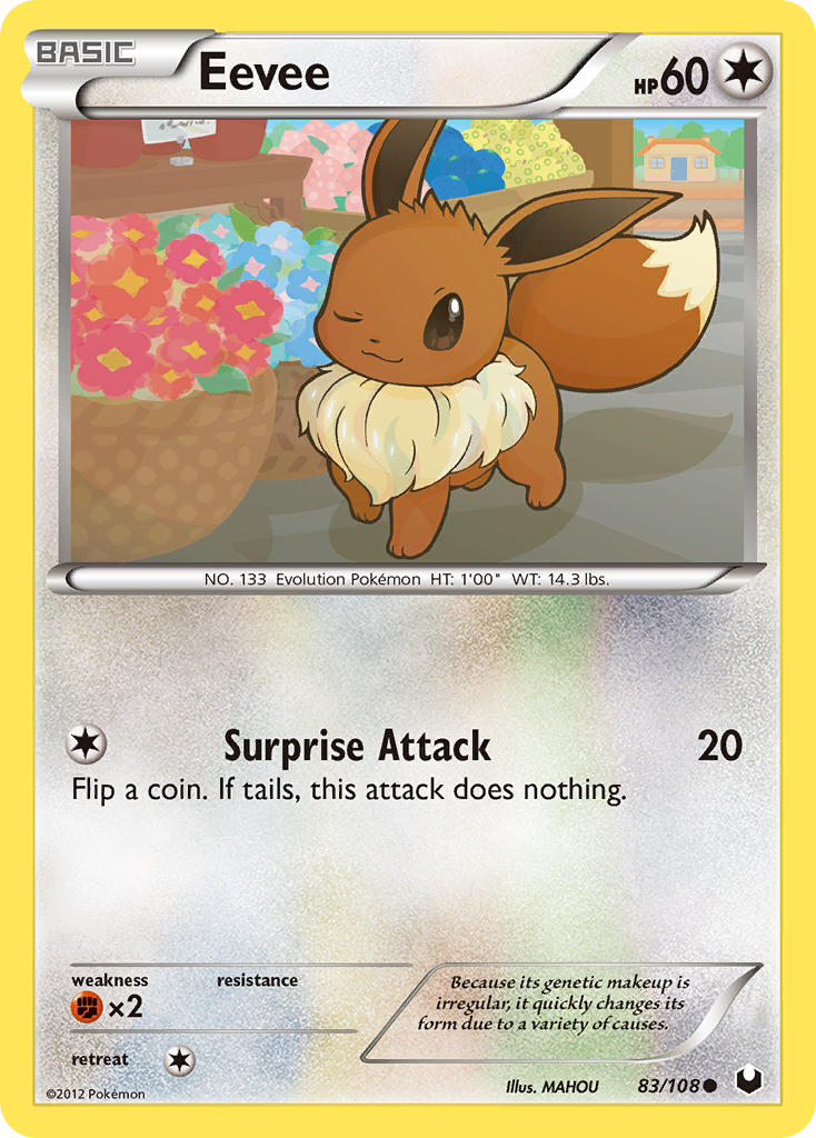 Eevee (83/108) [Black & White: Dark Explorers] | Odin's Place