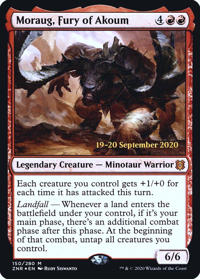 Moraug, Fury of Akoum [Zendikar Rising Prerelease Promos] | Odin's Place