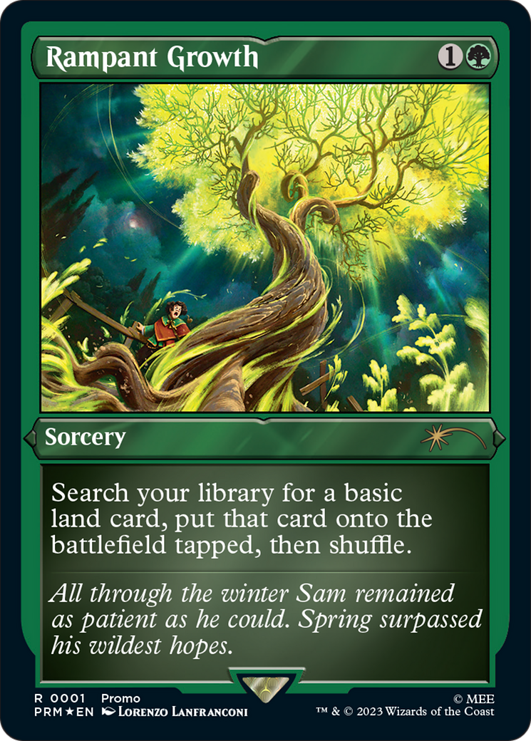 Rampant Growth (Foil Etched) [Wizards Play Network 2023] | Odin's Place