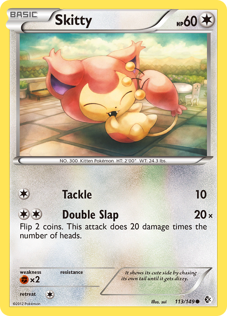 Skitty (113/149) [Black & White: Boundaries Crossed] | Odin's Place