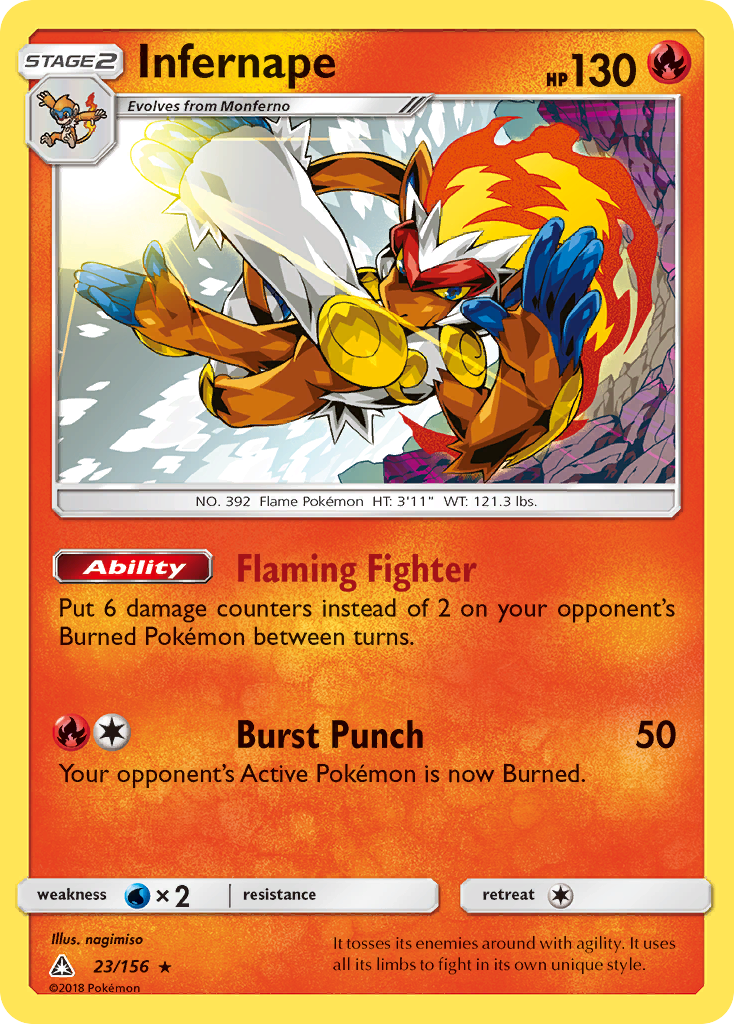 Infernape (23/156) [Sun & Moon: Ultra Prism] | Odin's Place
