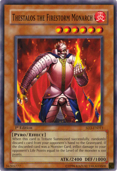 Thestalos the Firestorm Monarch [SD3-EN011] Common | Odin's Place