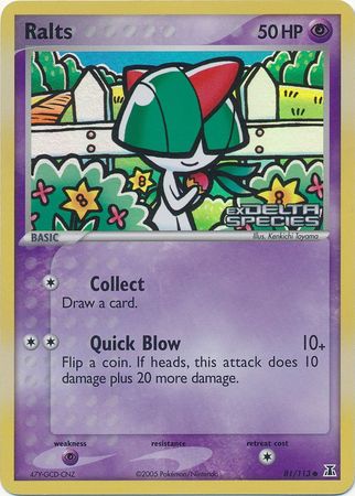 Ralts (81/113) (Stamped) [EX: Delta Species] | Odin's Place