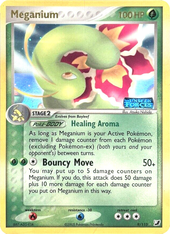 Meganium (9/115) (Stamped) [EX: Unseen Forces] | Odin's Place