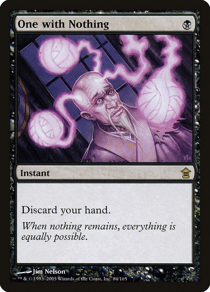 One with Nothing (84) [Saviors of Kamigawa] | Odin's Place