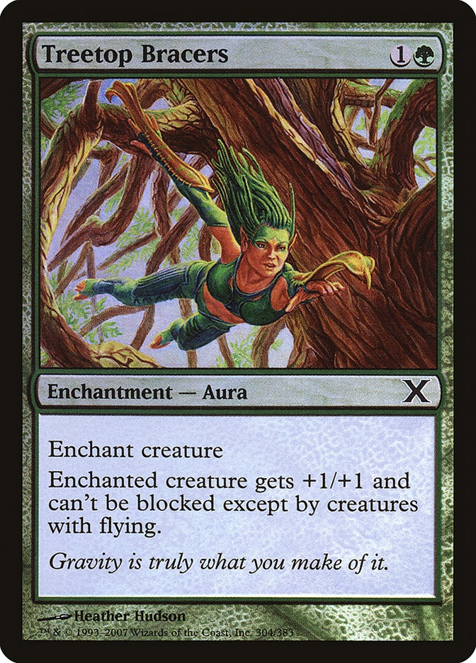 Treetop Bracers (Premium Foil) [Tenth Edition] | Odin's Place