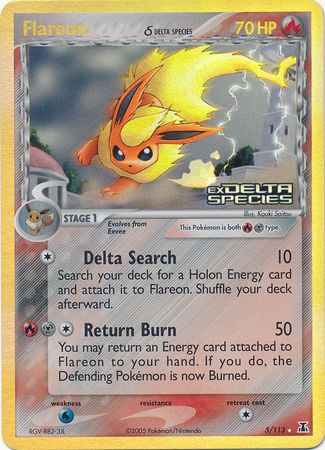 Flareon (5/113) (Delta Species) (Stamped) [EX: Delta Species] | Odin's Place