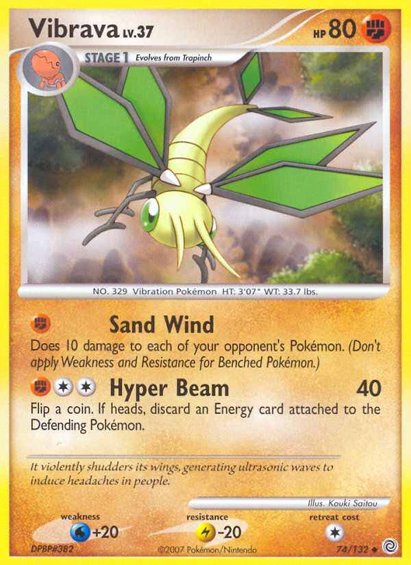 Vibrava (74/132) [Diamond & Pearl: Secret Wonders] | Odin's Place
