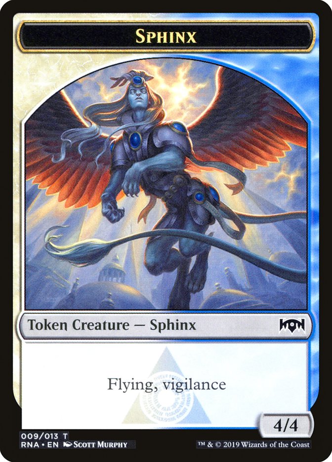 Bird // Sphinx Double-Sided Token [Ravnica Allegiance Guild Kit Tokens] | Odin's Place