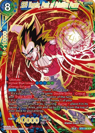 SS4 Vegeta, Peak of Primitive Power (Gold Stamped) (BT8-136) [Mythic Booster] | Odin's Place