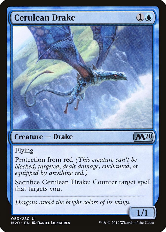 Cerulean Drake [Core Set 2020] | Odin's Place