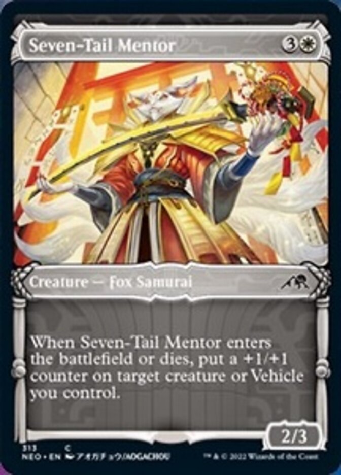 Seven-Tail Mentor (Showcase Samurai) [Kamigawa: Neon Dynasty] | Odin's Place