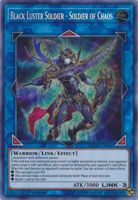 Black Luster Soldier - Soldier of Chaos [BLHR-EN046] Secret Rare | Odin's Place
