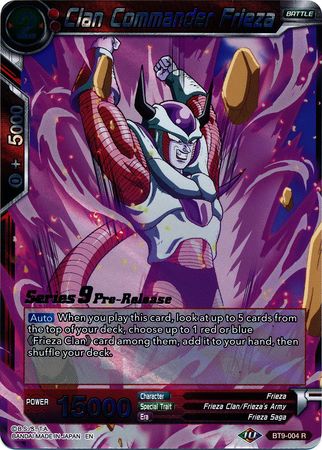 Clan Commander Frieza (BT9-004) [Universal Onslaught Prerelease Promos] | Odin's Place