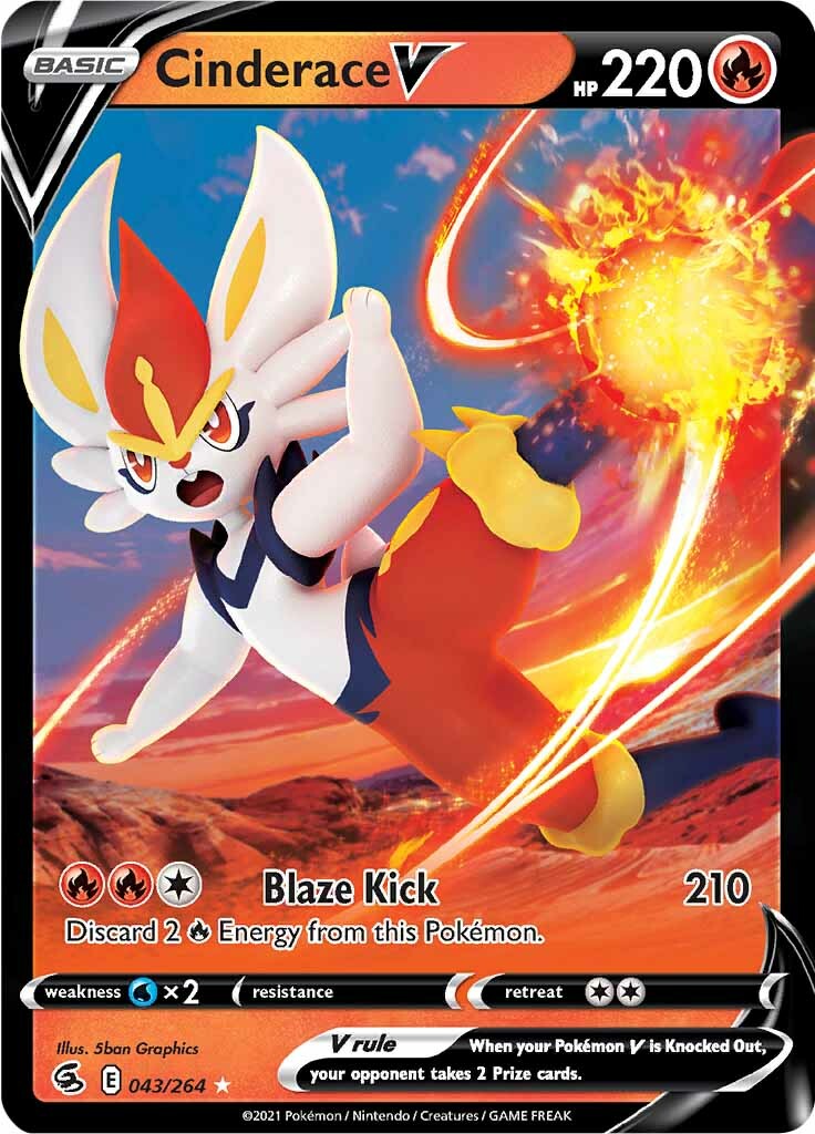 Cinderace V (043/264) [Sword & Shield: Fusion Strike] | Odin's Place