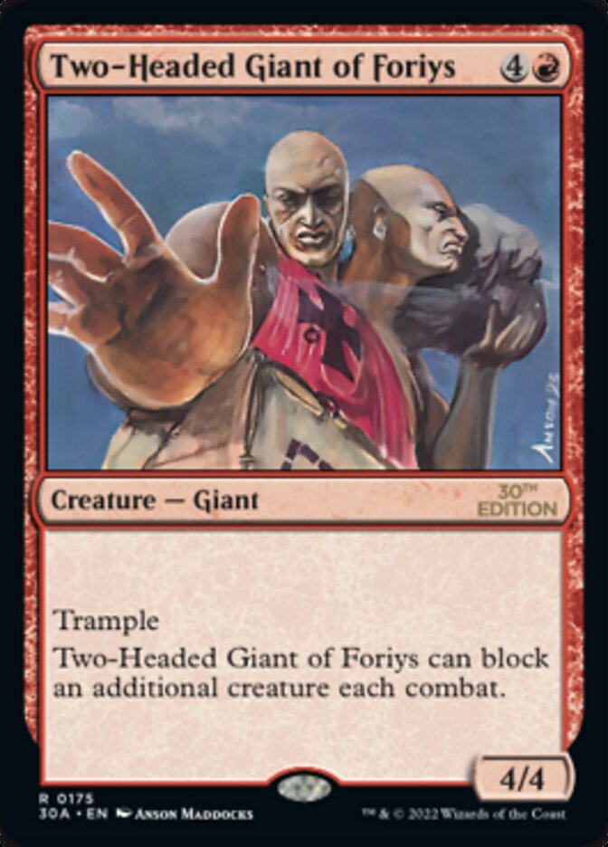 Two-Headed Giant of Foriys [30th Anniversary Edition] | Odin's Place