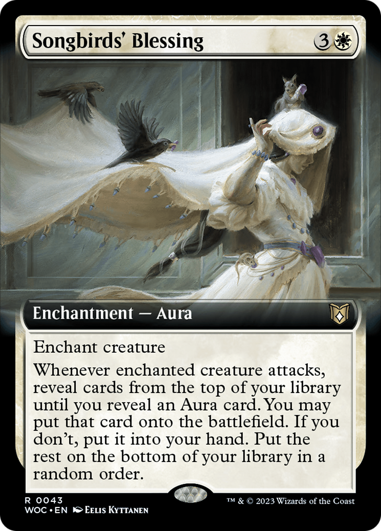 Songbirds' Blessing (Extended Art) [Wilds of Eldraine Commander] | Odin's Place