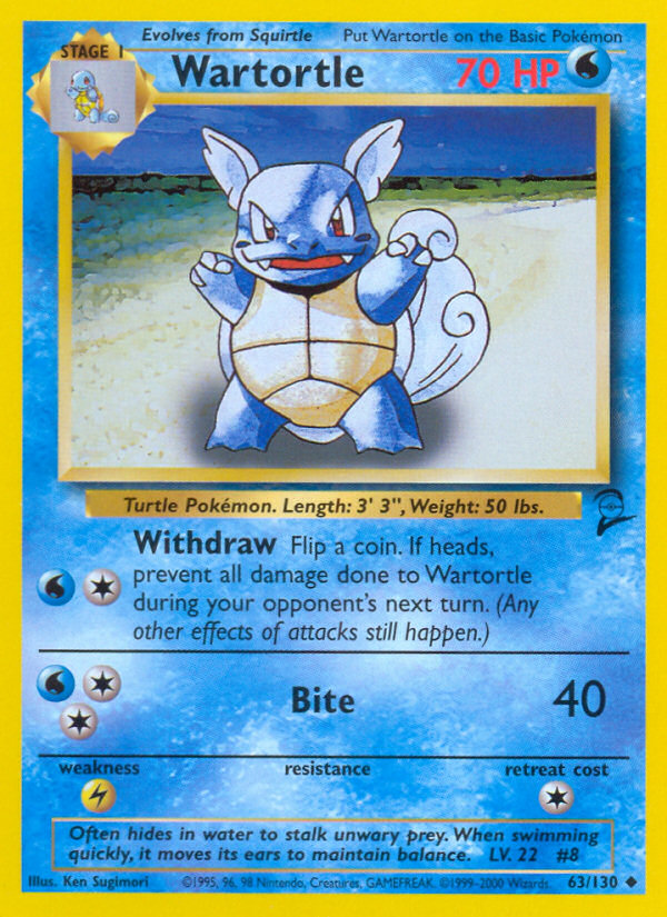 Wartortle (63/130) [Base Set 2] | Odin's Place