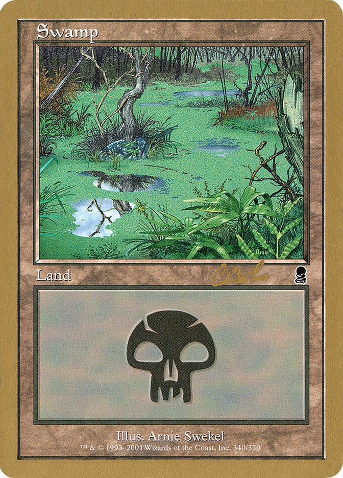 Swamp (cr340) (Carlos Romao) [World Championship Decks 2002] | Odin's Place