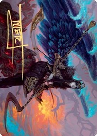 Eradicator Valkyrie Art Card (Gold-Stamped Signature) [Kaldheim Art Series] | Odin's Place