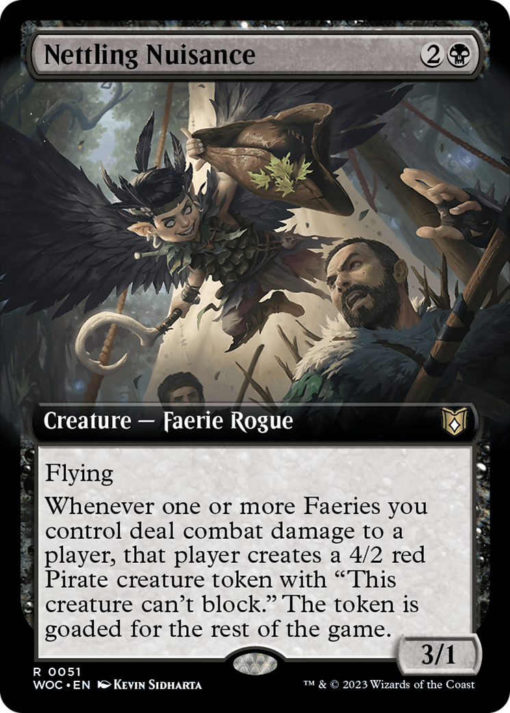 Nettling Nuisance (Extended Art) [Wilds of Eldraine Commander] | Odin's Place