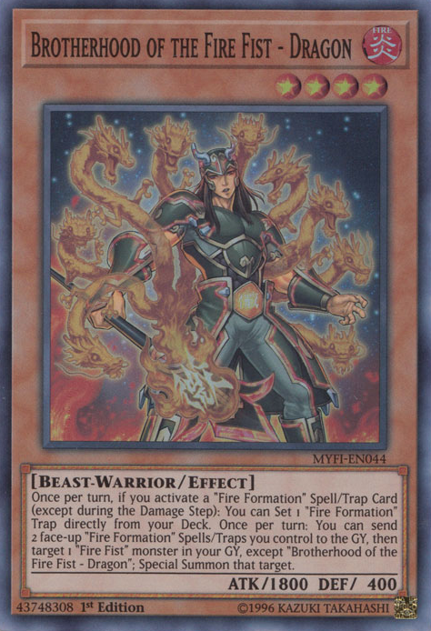 Brotherhood of the Fire Fist - Dragon [MYFI-EN044] Super Rare | Odin's Place