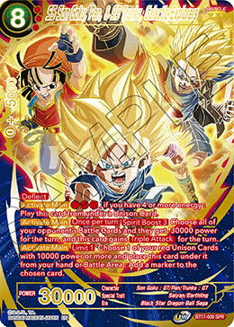 SS Son Goku, Pan, & SS Trunks, Galactic Explorers (SPR) (BT17-009) [Ultimate Squad] | Odin's Place